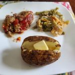 meatloaf meal on a plate