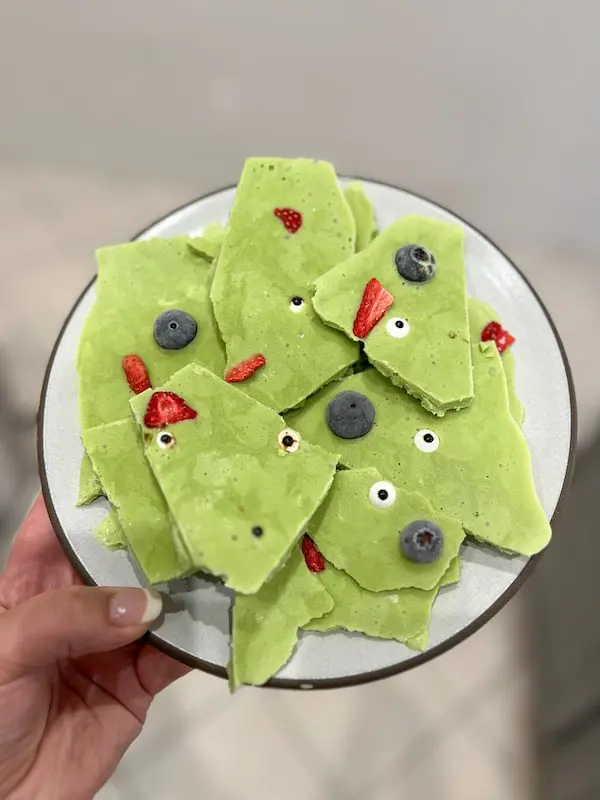 green monster yogurt bark
