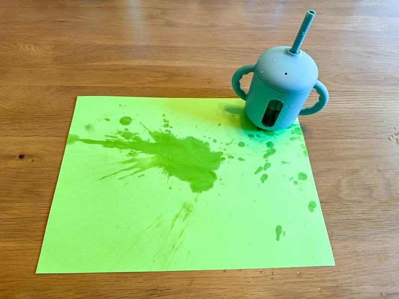 Seposeve 2 Pack Silicone Sippy Cups Spill Test