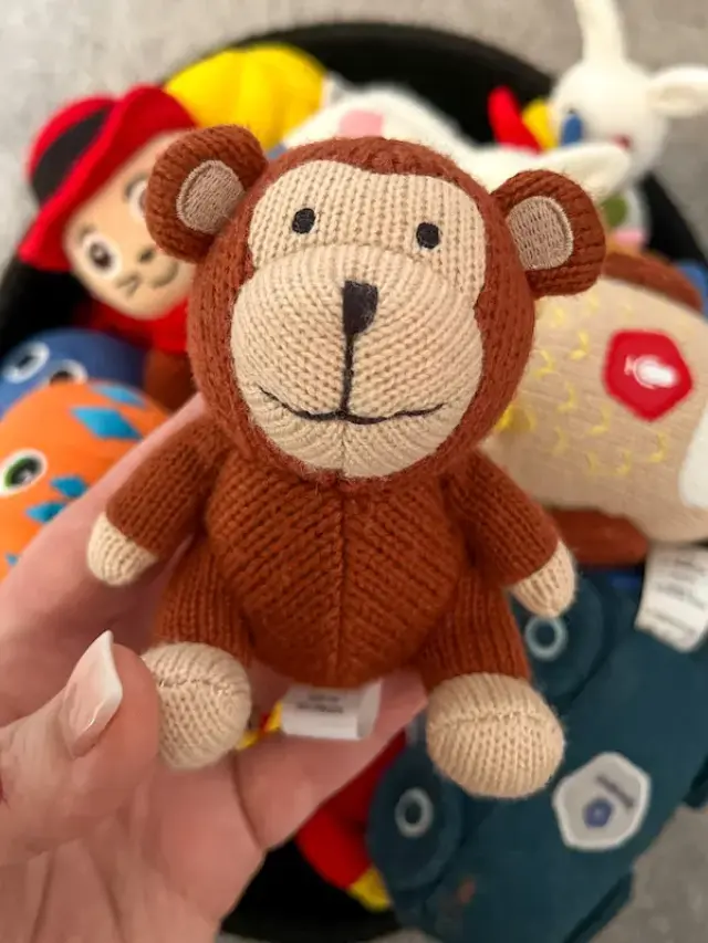 manu monkey storypod stocking stuffer idea for 18 months old