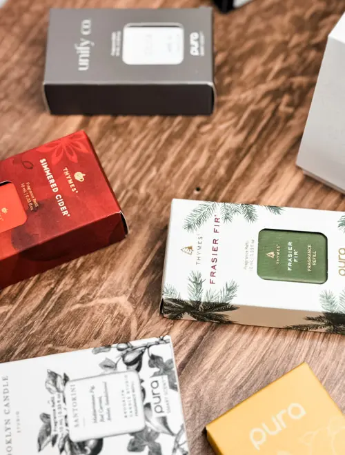 scattered Pura fragrance refills