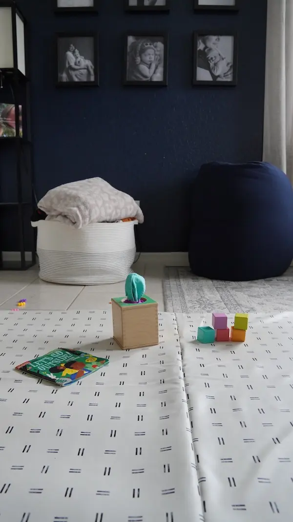 toki mats playmat in our living room with toys