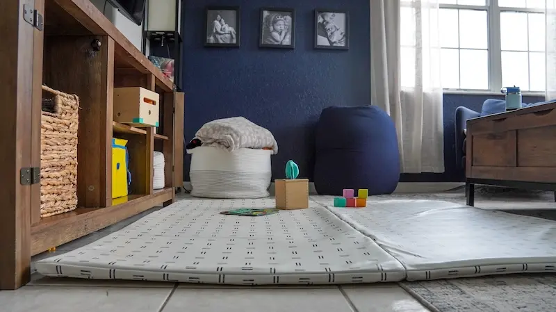 toki play mat setup for tummy time
