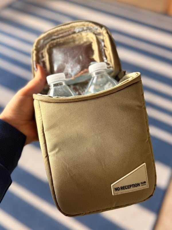 cooler pack with water bottles