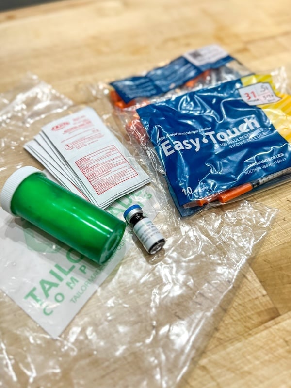 henry meds items on the table