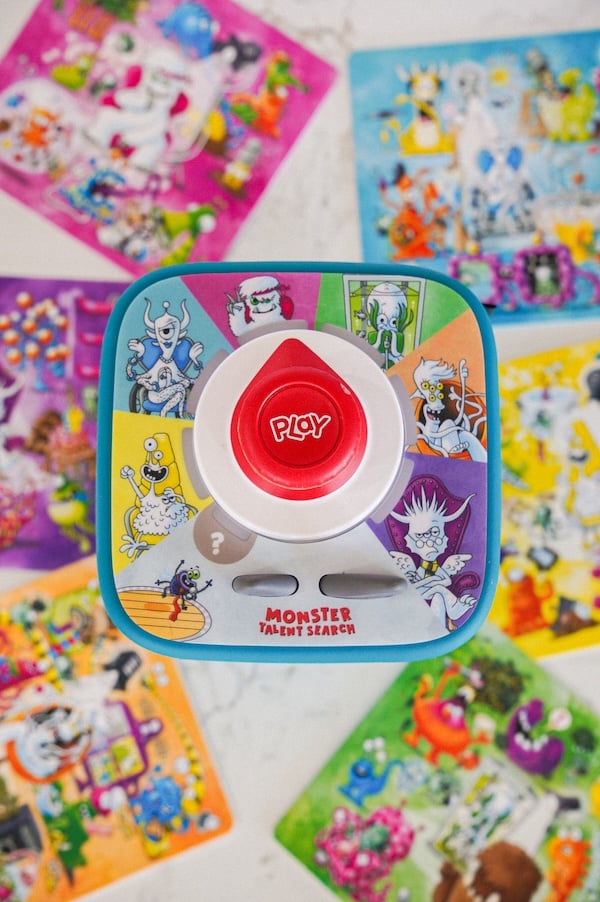 toniebox 2 setup with the monster talent search game